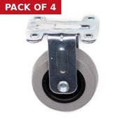 50mm TPR Heavy Fixed Castor (9051050) - Pack of 4
