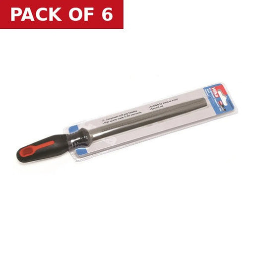 Half Round No 2 Smooth Cut File, 8" - Pack of 6