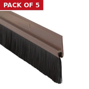 Warmseal Brush Threshold Strip, Brown, 914mm - Pack of 5