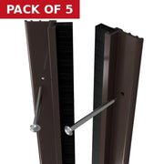 Warmseal,Brush Seal, Long set, Brown, 2 x 2.057m & 1 x 914mm - Pack of 5