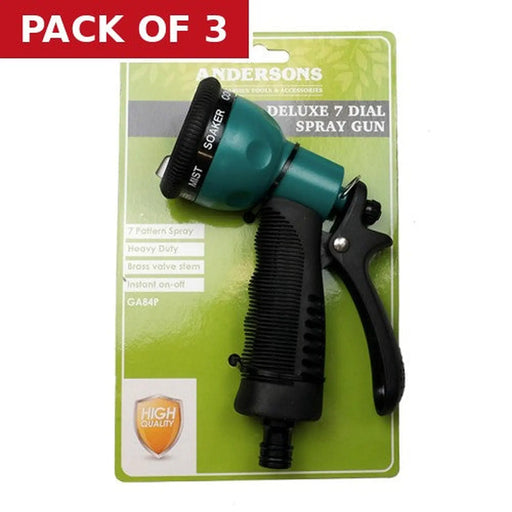 7 Dial Plastic Spray Gun, 1/2" BSP - Pack of 3