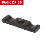 Steel Turn Buttons, Epoxy Black, 40mm - Pack of 50