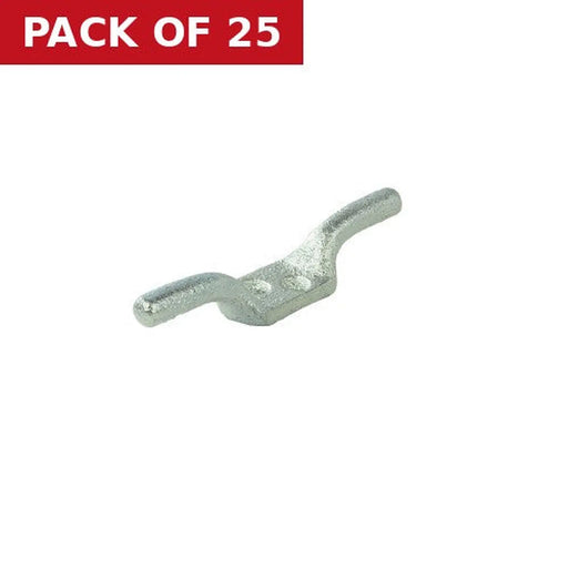 Cleat Hooks, Galvanised, 100mm - Pack of 25