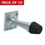 70mm (2 3/4") CP Square Base Projection Door Stop - Pack of 10