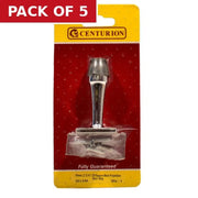 70mm (2 3/4") CP Square Base Projection Door Stop - Pack of 5