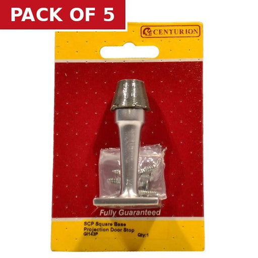70mm (2 3/4") SCP Square Base Projection Door Stop - Pack of 5