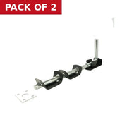 Garage Door Bolts, Epoxy Black, 300mm - Pack of 2