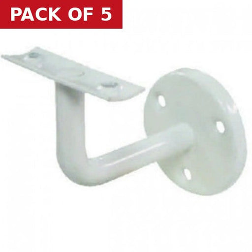 Steel Handrail Brackets, Zinc Plated, 65mm - Pack of 5