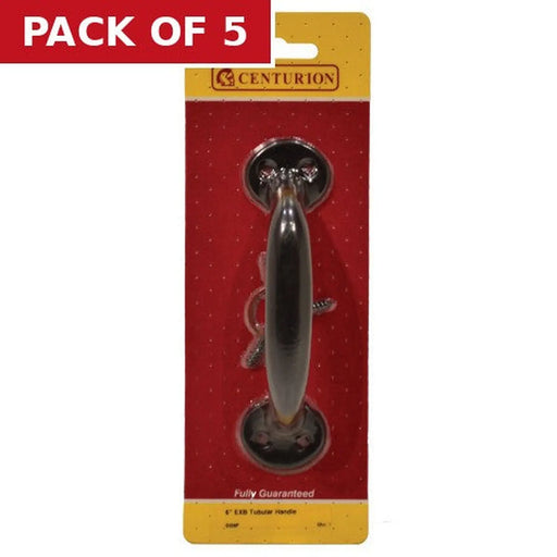 Steel Tubular Handle, Epoxy Black, 150mm - Pack of 5