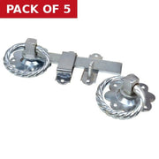 Twisted Ring Gate Latch, Zinc Plated, 150mm - Pack of 5