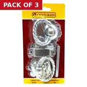 150mm (6")  BZP Twisted Ring Gate Latch - Pack of 3
