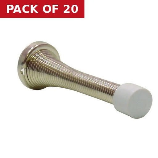 80mm NP Spring Door Stops - Pack of 20