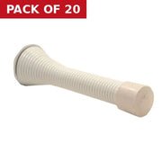 80mm White Spring Door Stop - Pack of 20