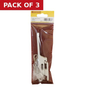 Locking Fastener, White - Pack of 3
