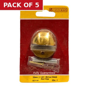 35mm (1 3/8") PB Oval Shield Door Stop - Pack of 5