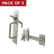 Medium Suffolk Latch, Galvanised, 230mm - Pack of 5
