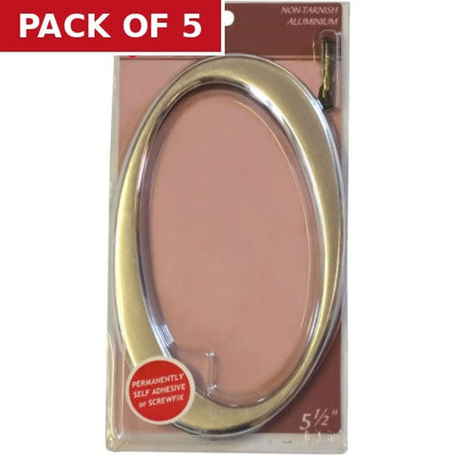 Glass/Silver Numbered Plaque 0 - Pack of 5