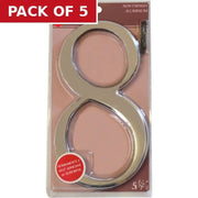 Glass/Silver Numbered Plaque 8 - Pack of 5