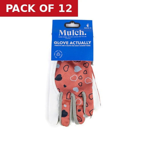 Mulch Glove Actually Gardening Gloves Size 8 - Pack of 12