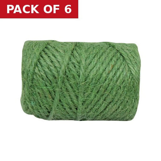 Green Jute Garden Twine, 50g - Pack of 6
