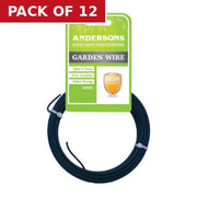 PVC Coated Garden Wire, Green, 30m x 1mm - Pack of 12