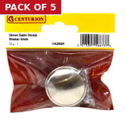 36mm Satin Nickel Shaker Knob - Pack of 5