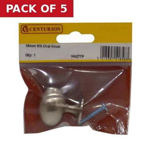 35mm MN Oval Knob - Pack of 5