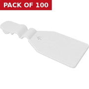 White Plastic Epos Tags - Pack of 100
