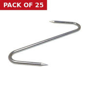 175mm ZP 'S' Butchers Hooks - Pack of 25