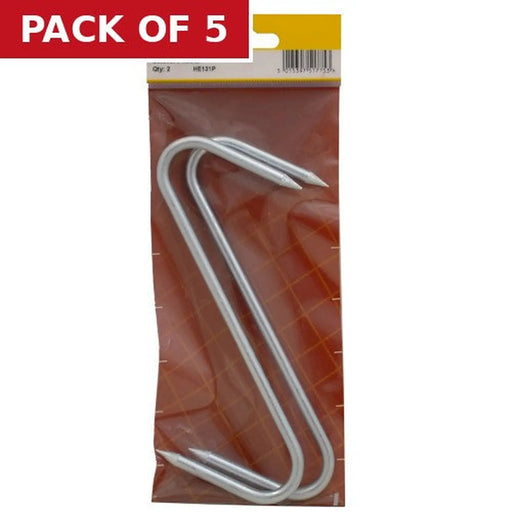 175mm ZP 'S Butchers Hooks 2pk - Pack of 5
