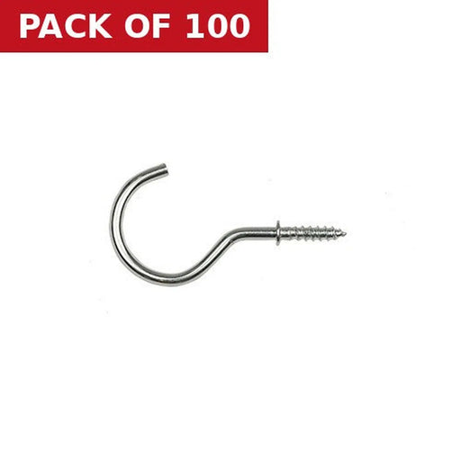 50mm ZP Cup Hooks - Pack of 100