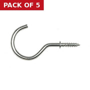 50mm ZP Cup Hooks (Pack of 4) - Pack of 5