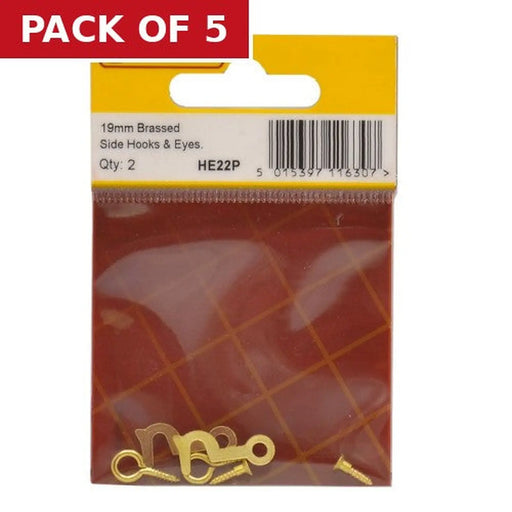 19mm EB Side Hook & Eyes (Pack of 2) - Pack of 5
