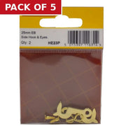 25mm EB Side Hook & Eyes (Pack of 2) - Pack of 5
