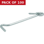 Gate Hook and Eyes, Zinc Plated, 100mm - Pack of 100