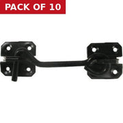 Wire Cabin Hooks, Epoxy Black, 300mm - Pack of 10