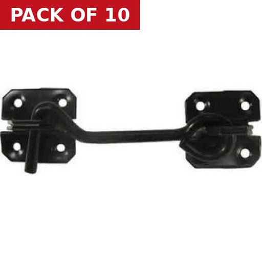 Wire Cabin Hooks, Epoxy Black, 300mm - Pack of 10