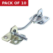Wire Cabin Hooks, Zinc Plated, 100mm - Pack of 10