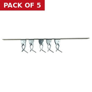 5 Clip Adj Spring Loaded Clip Rail - Pack of 5