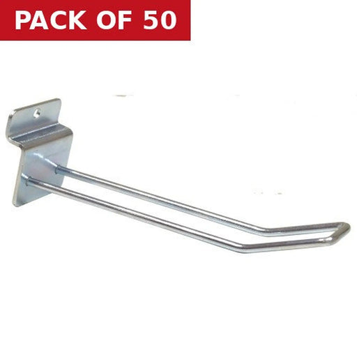 150mm (6") ZP Double Slat Board Hook - Pack of 50