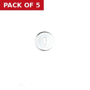 51mm CP Key Hole Escutcheon 1PR - Pack of 5