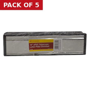 Sleeve Telescopic Letter Plate, Chrome, 265mm x 70mm - Pack of 5