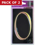 Gloss Black Numbered Plaque 0 - Pack of 2