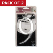 Gloss Black Numbered Plaque 9 - Pack of 2