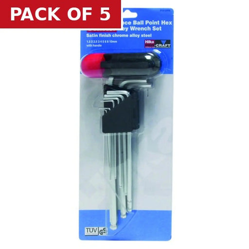 Hilka Hex Keys Satin, 9pc - Pack of 5