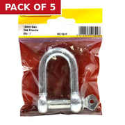 Dee Shackles, Galvanised, 12mm x 49mm x 25mm - Pack of 5