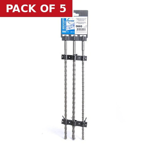 ProTask Extra Long Masonry Bit 3 piece Set - Pack of 5