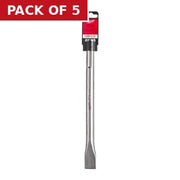 Milwaukee SDS Max Flat Chisel 280x25mm - 1pc - Pack of 5