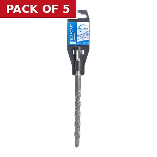 ProTask SDS-Plus Rotary Hammer Drill Bits 14mm x 200mm - Pack of 5