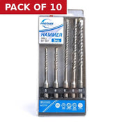 Protask SDS 5 piece Hammer Drill set - Pack of 10